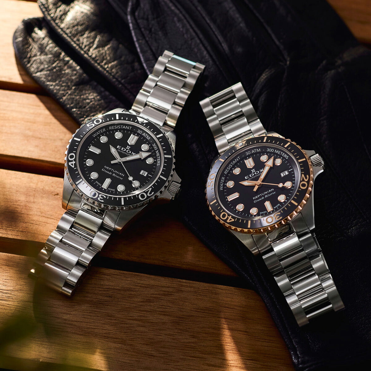 エドックス EDOX ネプチュニアン グランデ リザーブ デイト オートマティック 腕時計 メンズ 自動巻き ダイバーズウォッチ 80801-3NM-NIN NEPTUNIAN【60回分割手数料無料！】