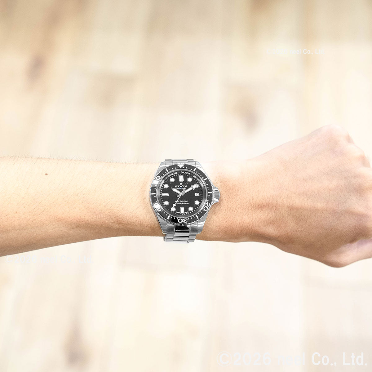 エドックス EDOX ネプチュニアン グランデ リザーブ デイト オートマティック 腕時計 メンズ 自動巻き ダイバーズウォッチ 80801-3NM-NIN NEPTUNIAN【60回分割手数料無料！】