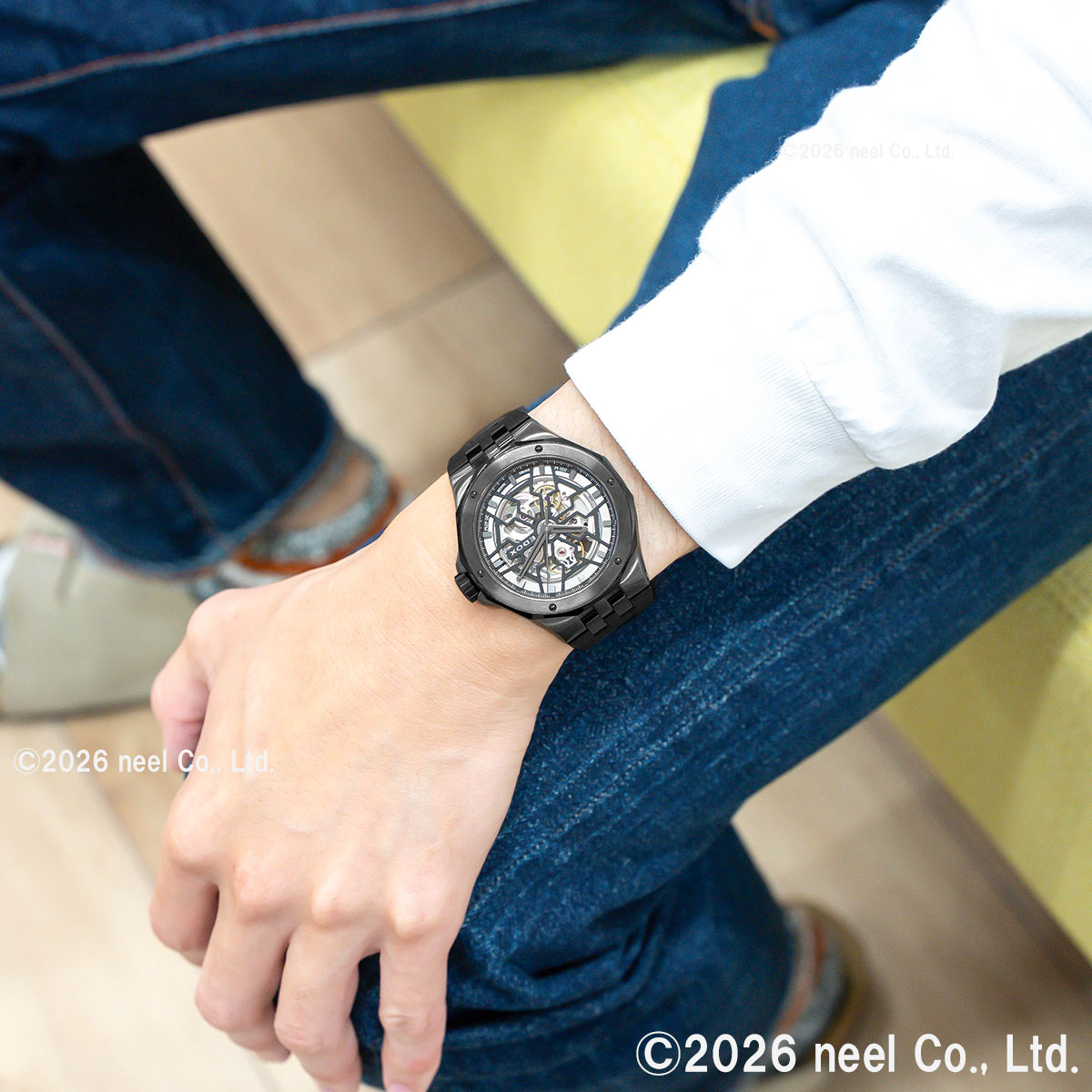 エドックス EDOX デルフィン オリジナル メカノ オートマティック 腕時計 メンズ 自動巻き 85303-357GN-NGN DELFIN【60回分割手数料無料！】