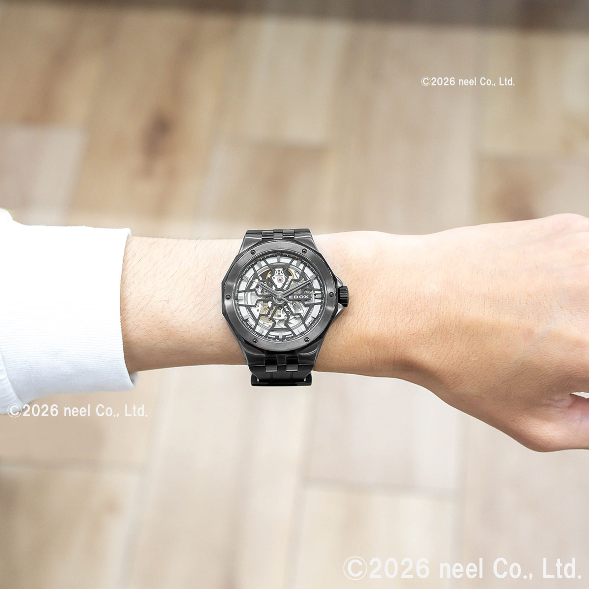 エドックス EDOX デルフィン オリジナル メカノ オートマティック 腕時計 メンズ 自動巻き 85303-357GN-NGN DELFIN【60回分割手数料無料！】