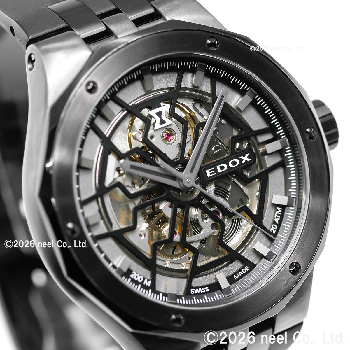 エドックス EDOX デルフィン オリジナル メカノ オートマティック 腕時計 メンズ 自動巻き 85303-357GN-NGN DELFIN【60回分割手数料無料！】