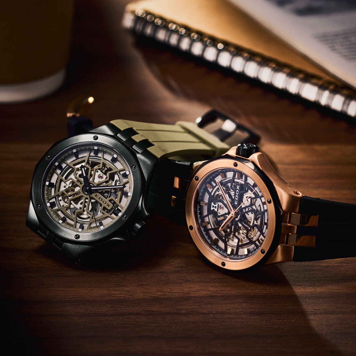 エドックス EDOX デルフィン オリジナル メカノ オートマティック 腕時計 メンズ 自動巻き 85303-357GNCAV-VONB DELFIN【60回分割手数料無料！】