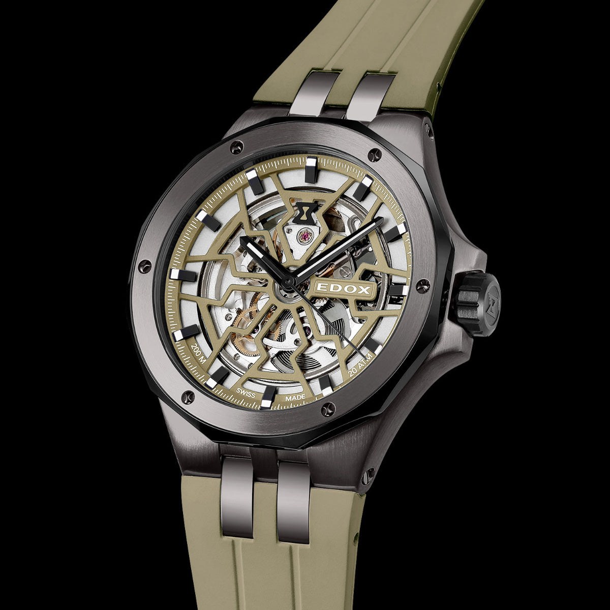 エドックス EDOX デルフィン オリジナル メカノ オートマティック 腕時計 メンズ 自動巻き 85303-357GNCAV-VONB DELFIN【60回分割手数料無料！】