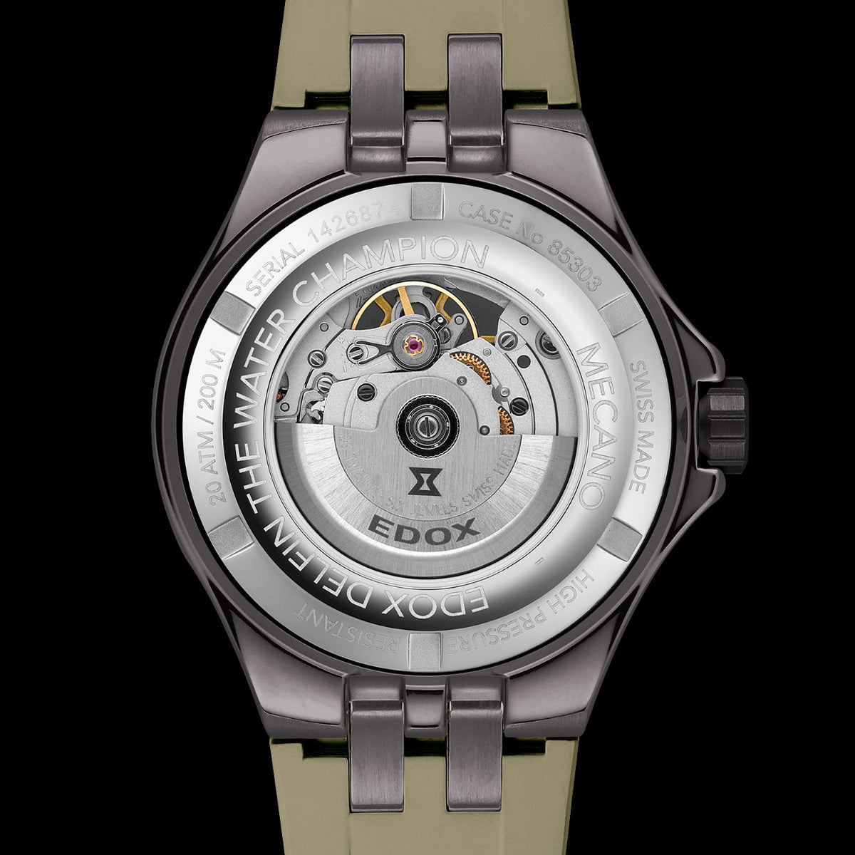 エドックス EDOX デルフィン オリジナル メカノ オートマティック 腕時計 メンズ 自動巻き 85303-357GNCAV-VONB DELFIN【60回分割手数料無料！】