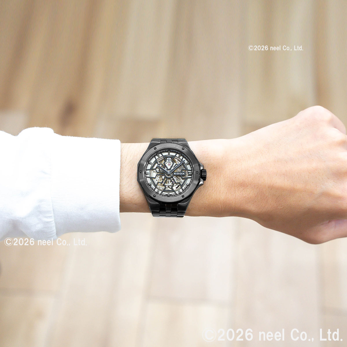 エドックス EDOX デルフィン オリジナル メカノ オートマティック 腕時計 メンズ 自動巻き 85303-357GNM-NGN DELFIN【60回分割手数料無料！】