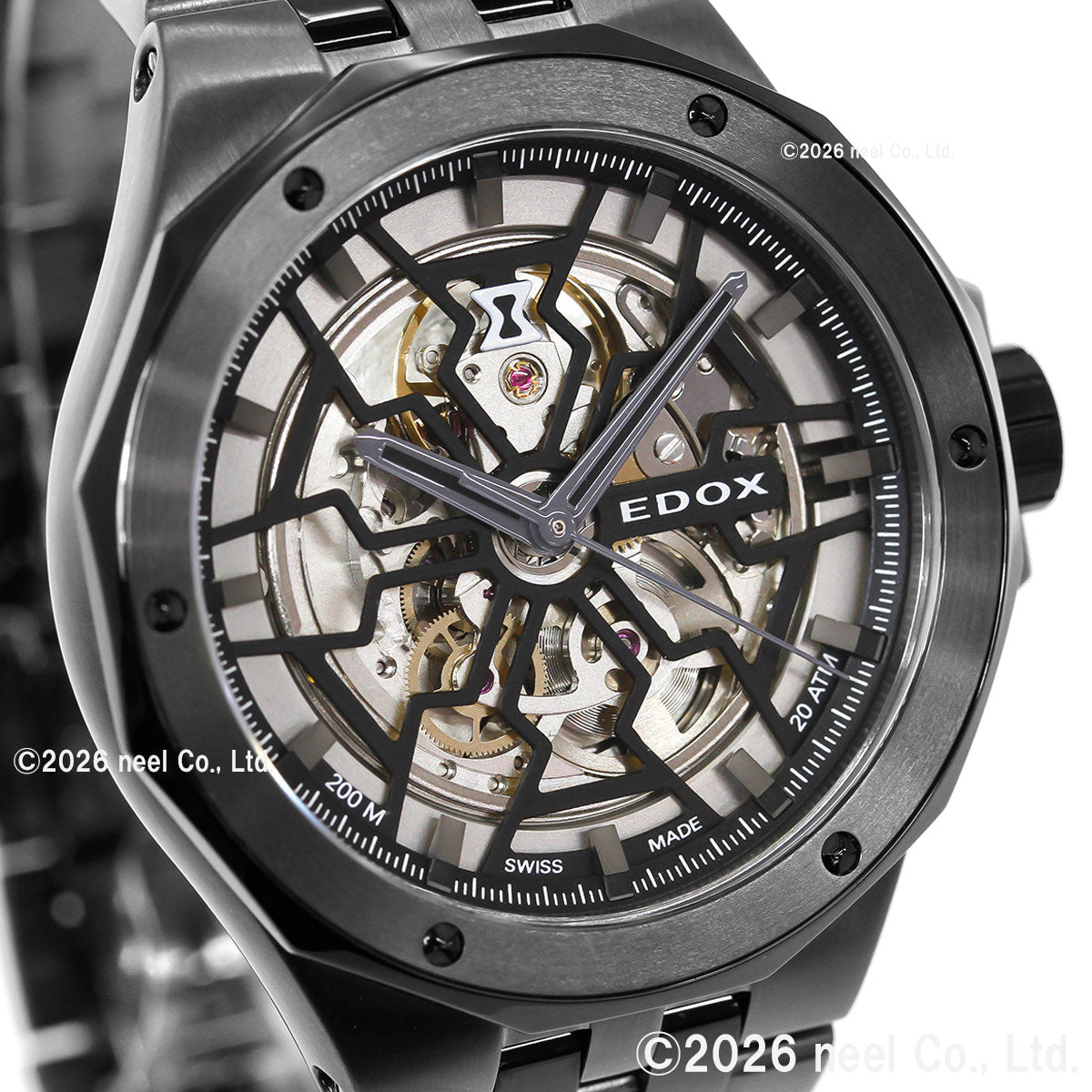 エドックス EDOX デルフィン オリジナル メカノ オートマティック 腕時計 メンズ 自動巻き 85303-357GNM-NGN DELFIN【60回分割手数料無料！】