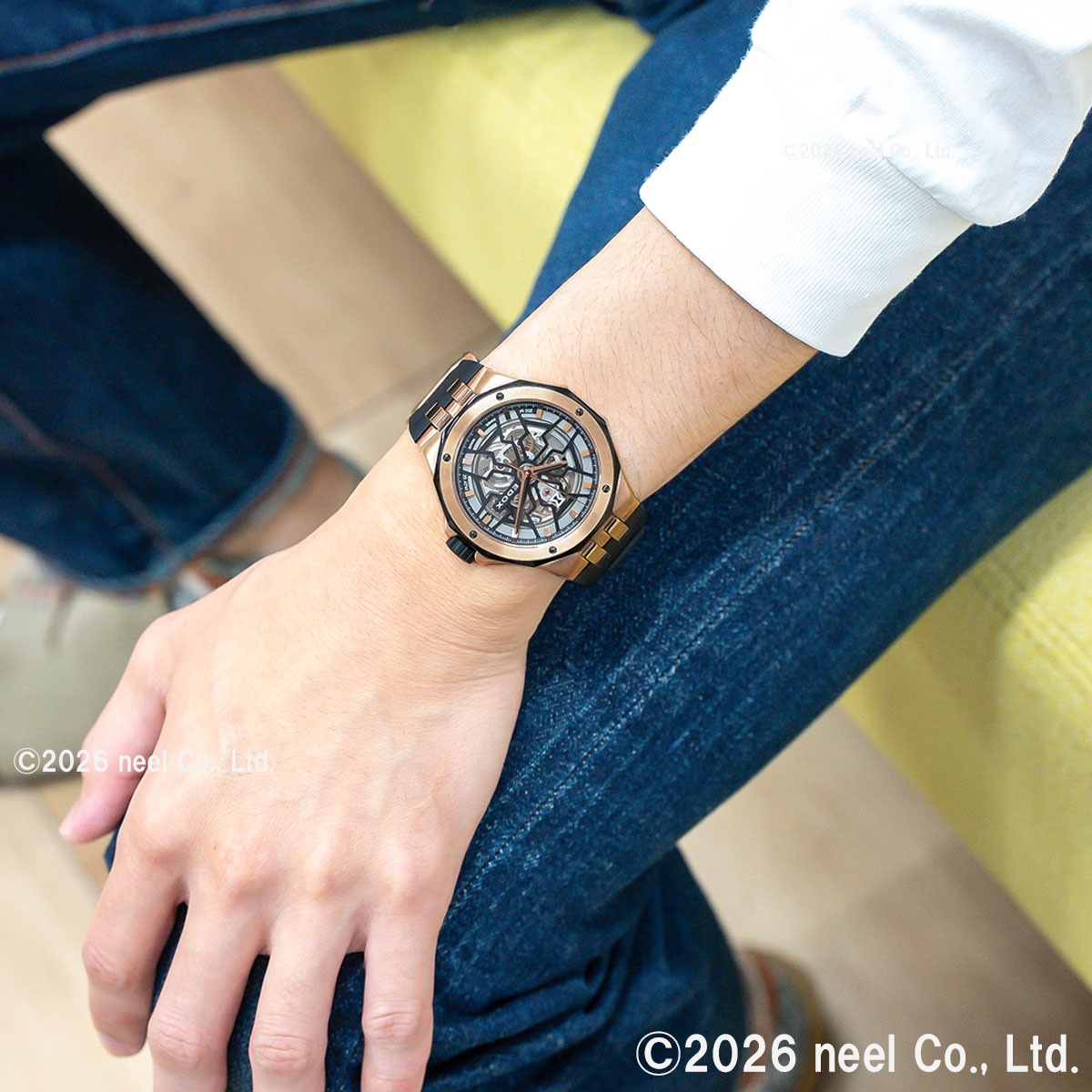 エドックス EDOX デルフィン オリジナル メカノ オートマティック 腕時計 メンズ 自動巻き 85303-357RN-NRN DELFIN【60回分割手数料無料！】