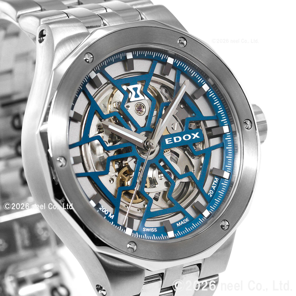 エドックス EDOX デルフィン オリジナル メカノ オートマティック 腕時計 メンズ 自動巻き 85303-3M-BUIGB DELFIN【60回分割手数料無料！】