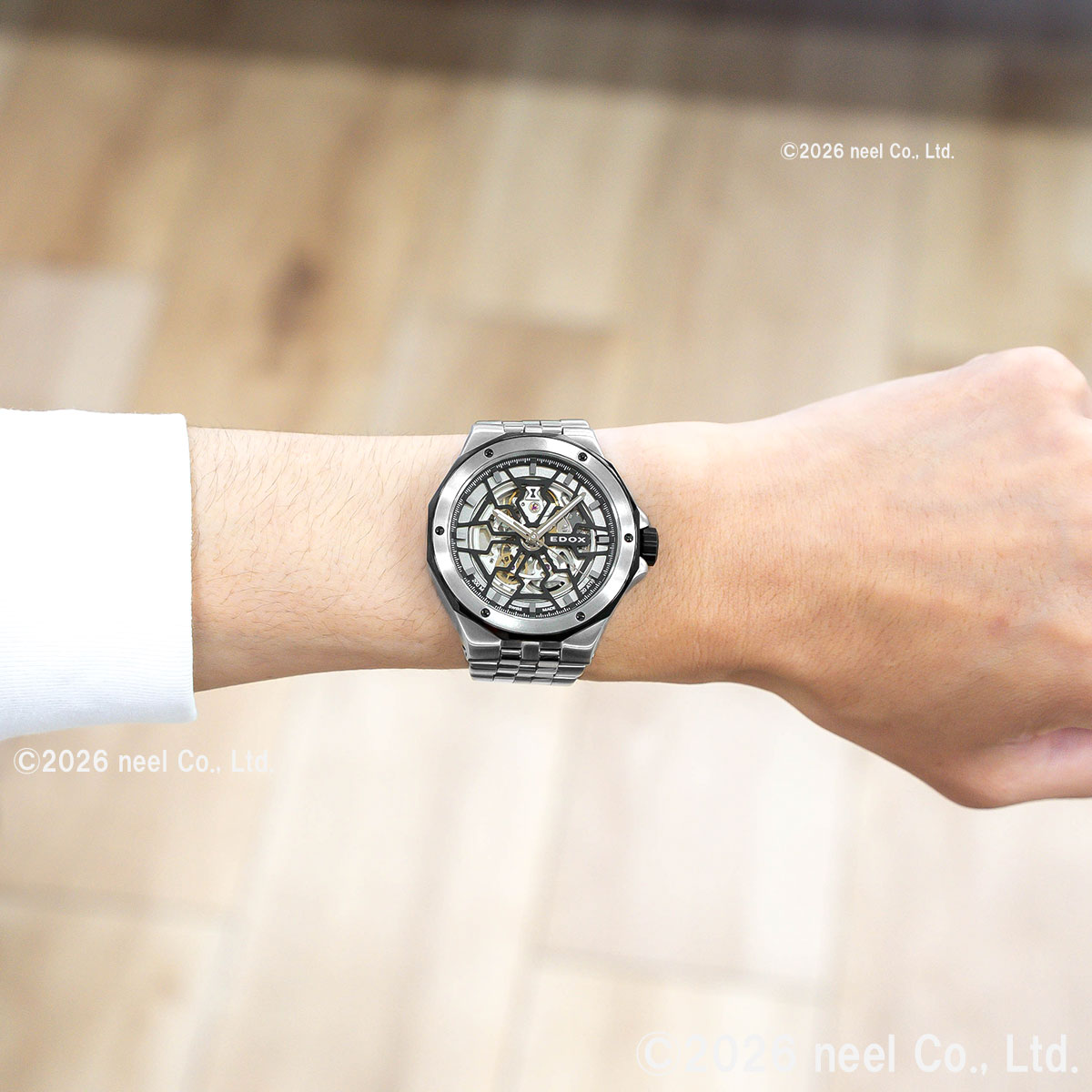 エドックス EDOX デルフィン オリジナル メカノ オートマティック 腕時計 メンズ 自動巻き 85303-3NM-NBG DELFIN【60回分割手数料無料！】
