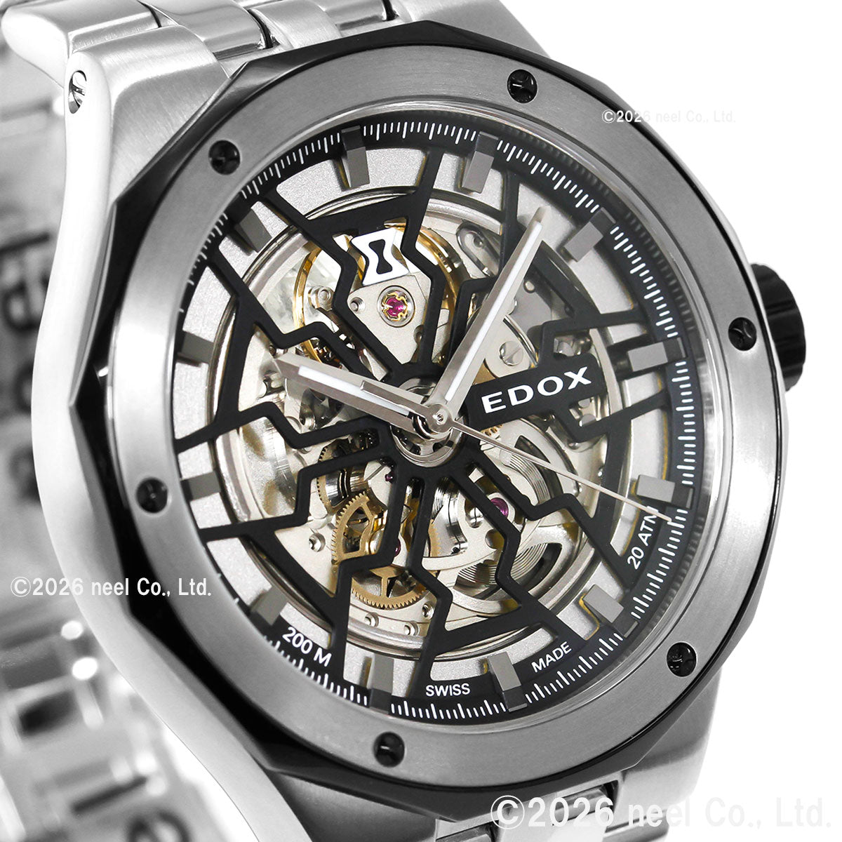 エドックス EDOX デルフィン オリジナル メカノ オートマティック 腕時計 メンズ 自動巻き 85303-3NM-NBG DELFIN【60回分割手数料無料！】