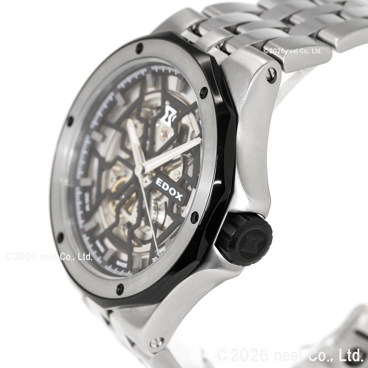 エドックス EDOX デルフィン オリジナル メカノ オートマティック 腕時計 メンズ 自動巻き 85303-3NM-NBG DELFIN【60回分割手数料無料！】