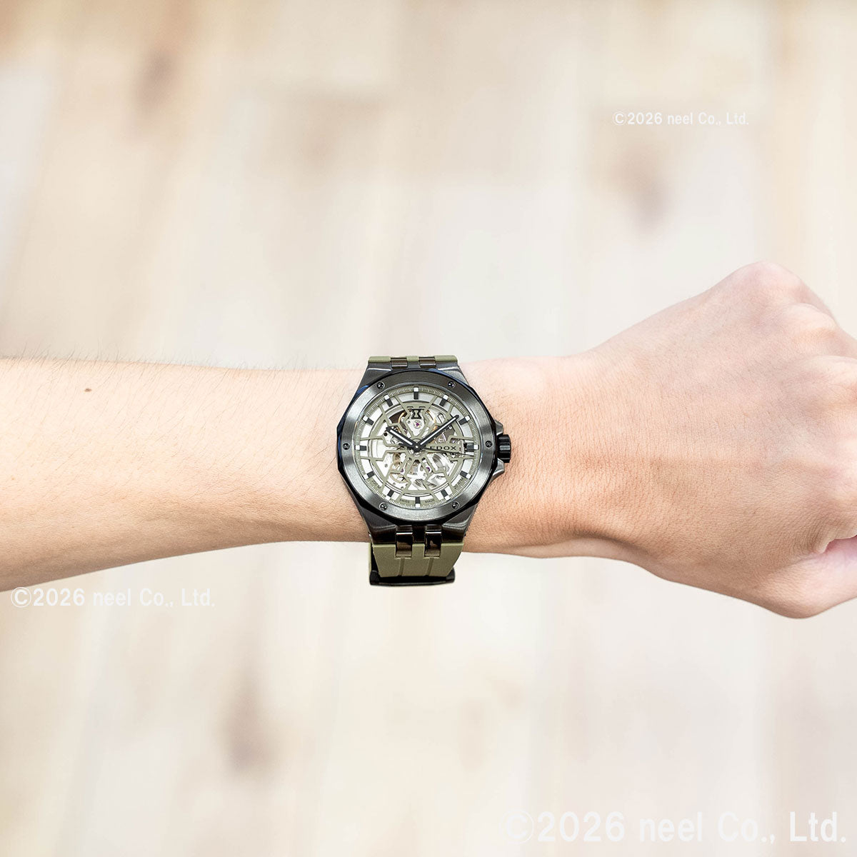 エドックス EDOX デルフィン オリジナル メカノ オートマティック 腕時計 メンズ 自動巻き 85303-357GNCAV-VONB DELFIN【60回分割手数料無料！】