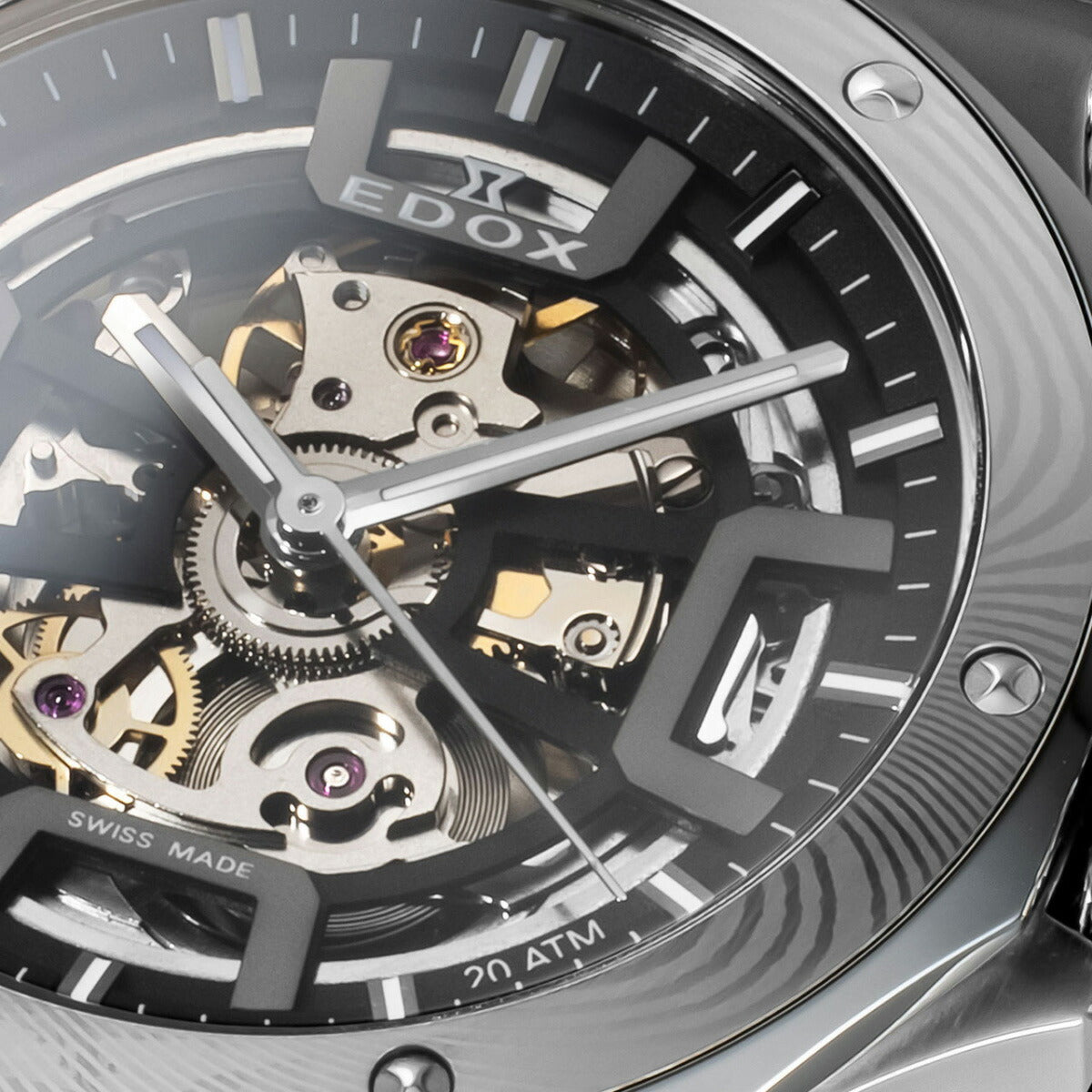 エドックス EDOX デルフィン オリジナル メカノ オートマティック ダマスカス リミテッドエディション 腕時計 メンズ 自動巻き 世界限定300本 85310-3DM-NGIN DELFIN【60回分割手数料無料！】