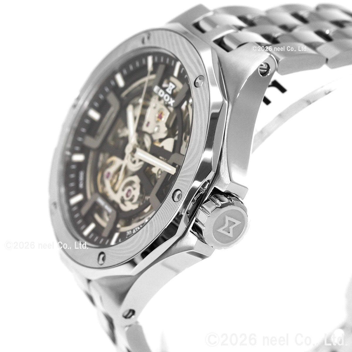 エドックス EDOX デルフィン オリジナル メカノ オートマティック ダマスカス リミテッドエディション 腕時計 メンズ 自動巻き 世界限定300本 85310-3DM-NGIN DELFIN【60回分割手数料無料！】