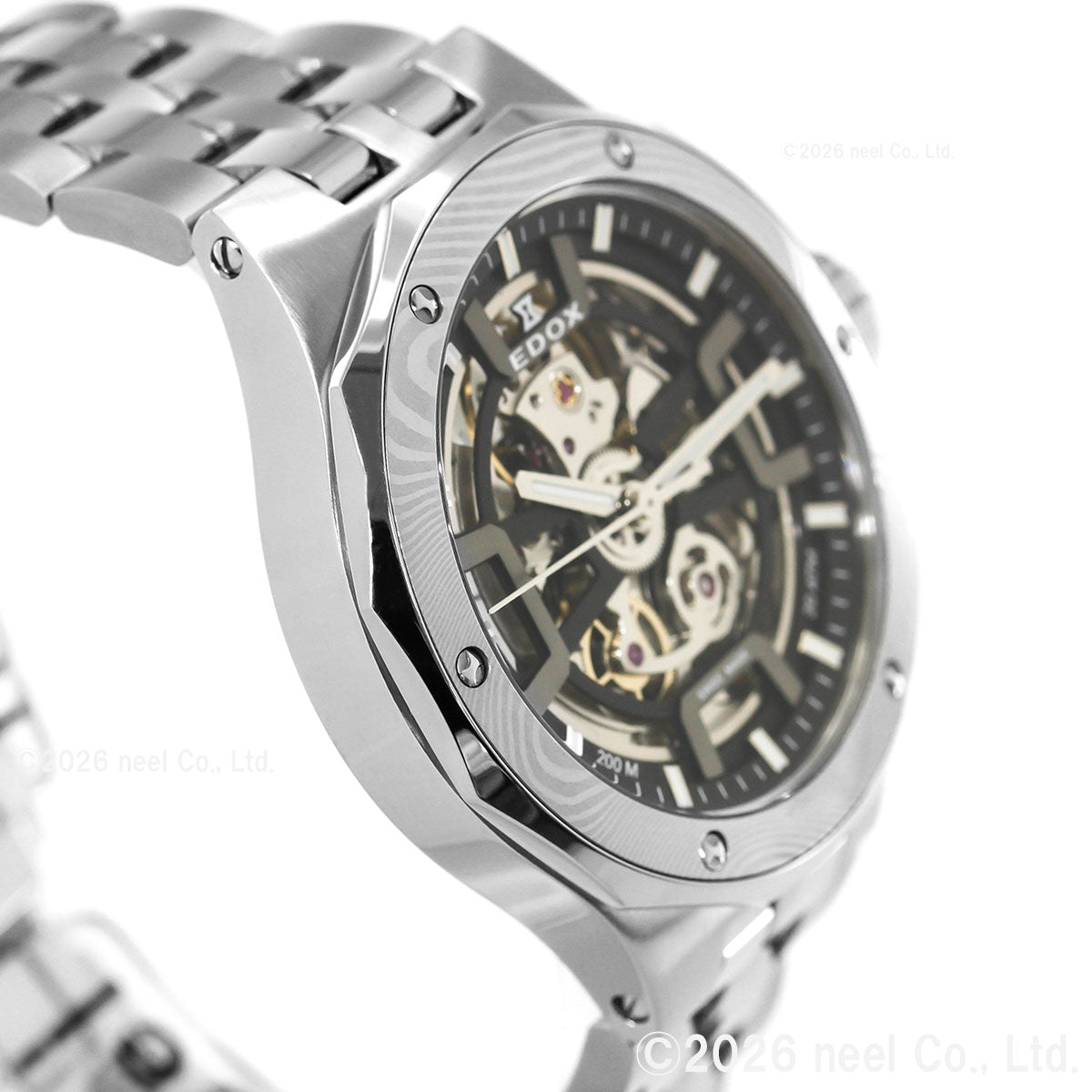 エドックス EDOX デルフィン オリジナル メカノ オートマティック ダマスカス リミテッドエディション 腕時計 メンズ 自動巻き 世界限定300本 85310-3DM-NGIN DELFIN【60回分割手数料無料！】