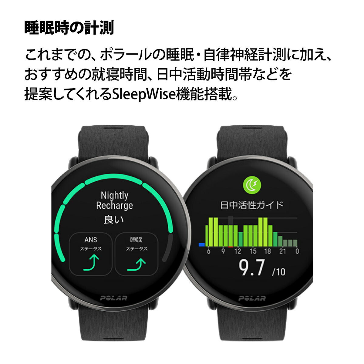 ポラール POLAR Ignite 3 Titan スマートウォッチ GPS 心拍 スポーツ ヘルスケア ランニング マラソン 腕時計 イグナイト 3 チタン シリコンブラック S-L 日本正規品 900110027