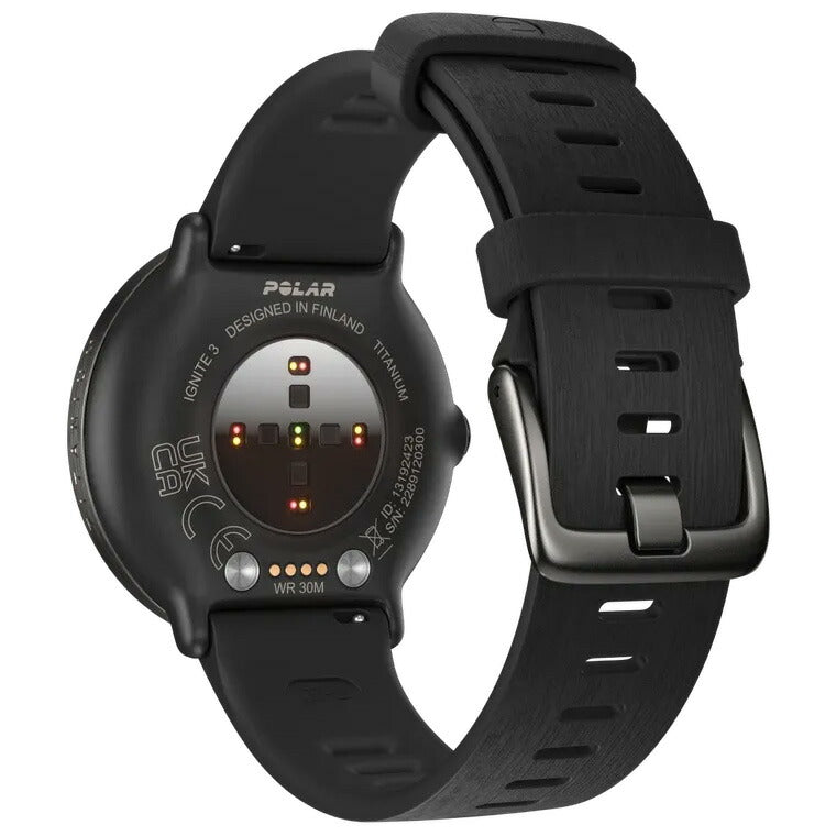 ポラール POLAR Ignite 3 Titan スマートウォッチ GPS 心拍 スポーツ ヘルスケア ランニング マラソン 腕時計 イグナイト 3 チタン シリコンブラック S-L 日本正規品 900110027