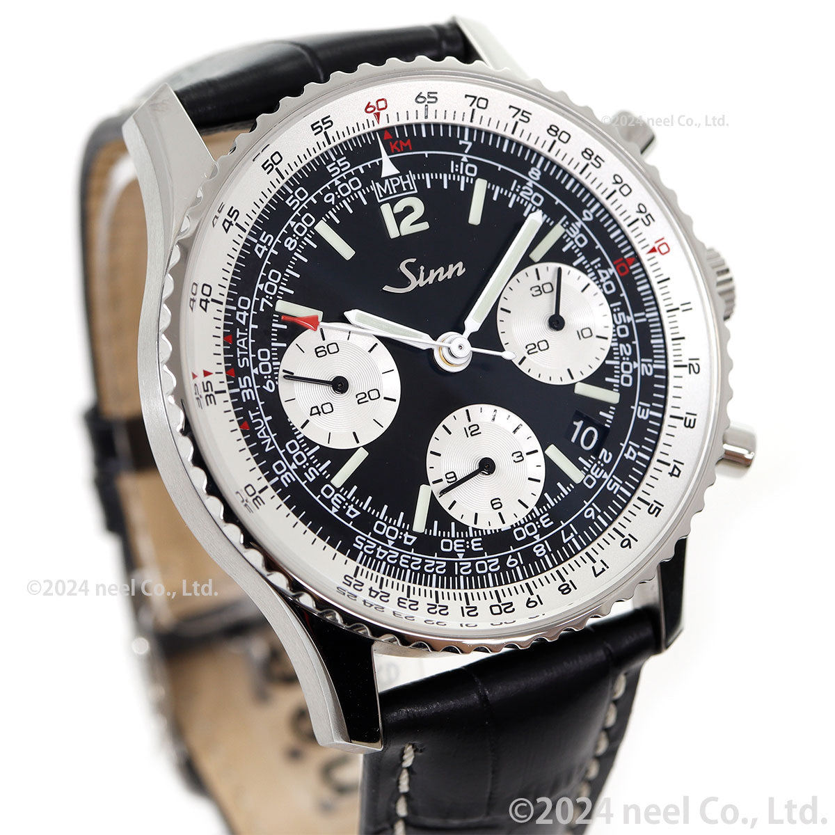 【選べるノベルティー付き！】【60回分割手数料無料！】Sinn ジン 903.St.II 腕時計 Instrument Chronographs インストゥルメント クロノグラフ 型押しカウレザーストラップ ドイツ製