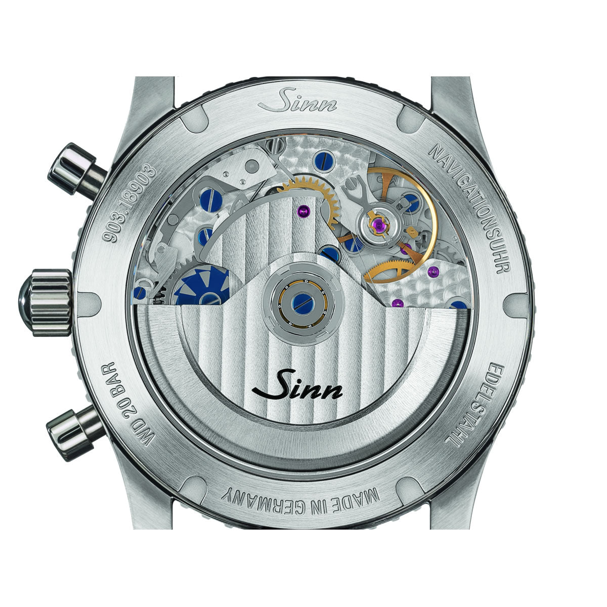 【選べるノベルティー付き！】【60回分割手数料無料！】Sinn ジン 903.St.II 腕時計 Instrument Chronographs インストゥルメント クロノグラフ 型押しカウレザーストラップ ドイツ製