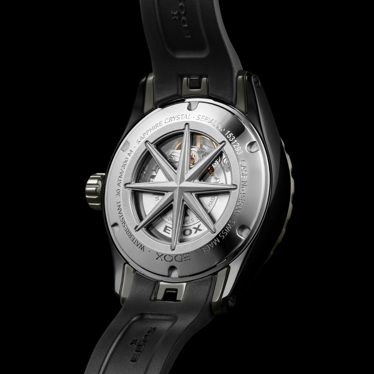 エドックス EDOX グランドオーシャン パワーリザーブ オートマティック 腕時計 メンズ 自動巻き ダイバーズウォッチ スモールセコンド 94500-357GNCA-NIR GRAND OCEAN【60回分割手数料無料！】