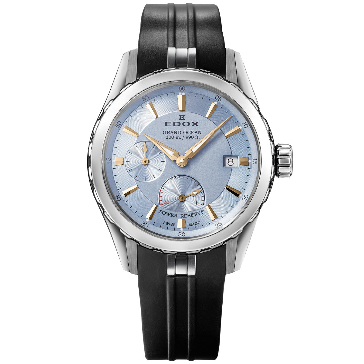エドックス EDOX グランドオーシャン パワーリザーブ オートマティック 腕時計 メンズ 自動巻き ダイバーズウォッチ スモールセコンド 94500-3CA-BUCR GRAND OCEAN【60回分割手数料無料！】