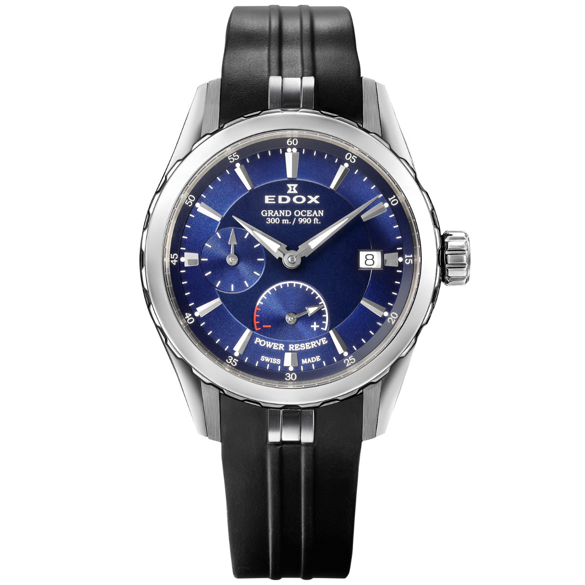 エドックス EDOX グランドオーシャン パワーリザーブ オートマティック 腕時計 メンズ 自動巻き ダイバーズウォッチ スモールセコンド 94500-3CA-BUIN GRAND OCEAN【60回分割手数料無料！】
