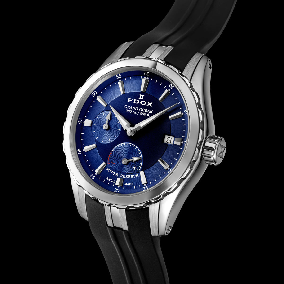エドックス EDOX グランドオーシャン パワーリザーブ オートマティック 腕時計 メンズ 自動巻き ダイバーズウォッチ スモールセコンド 94500-3CA-BUIN GRAND OCEAN【60回分割手数料無料！】