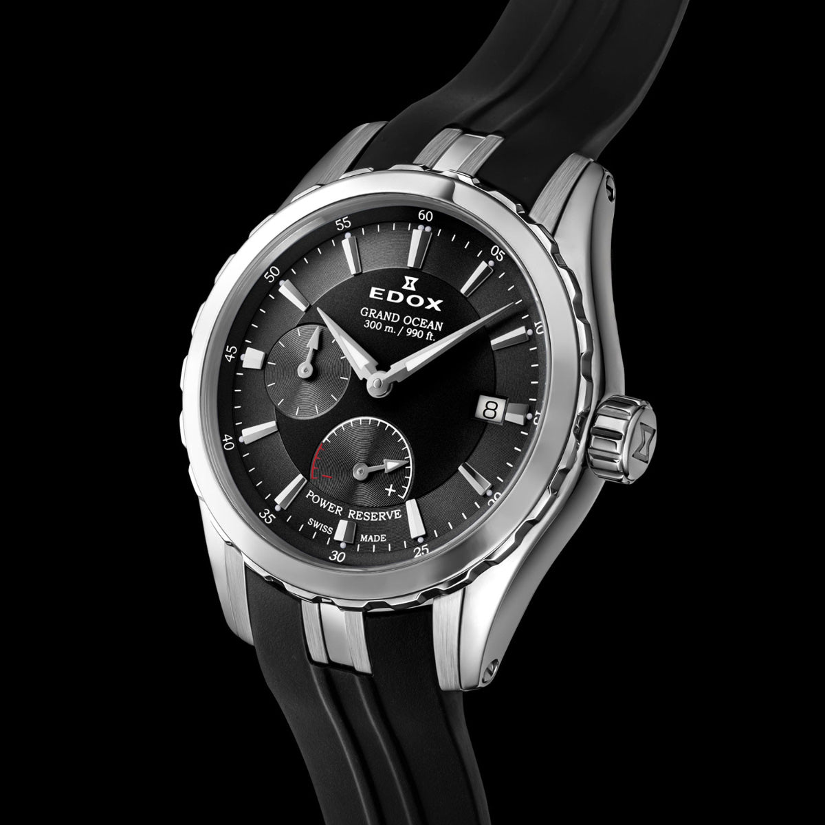 エドックス EDOX グランドオーシャン パワーリザーブ オートマティック 腕時計 メンズ 自動巻き ダイバーズウォッチ スモールセコンド 94500-3CA-NIN GRAND OCEAN【60回分割手数料無料！】