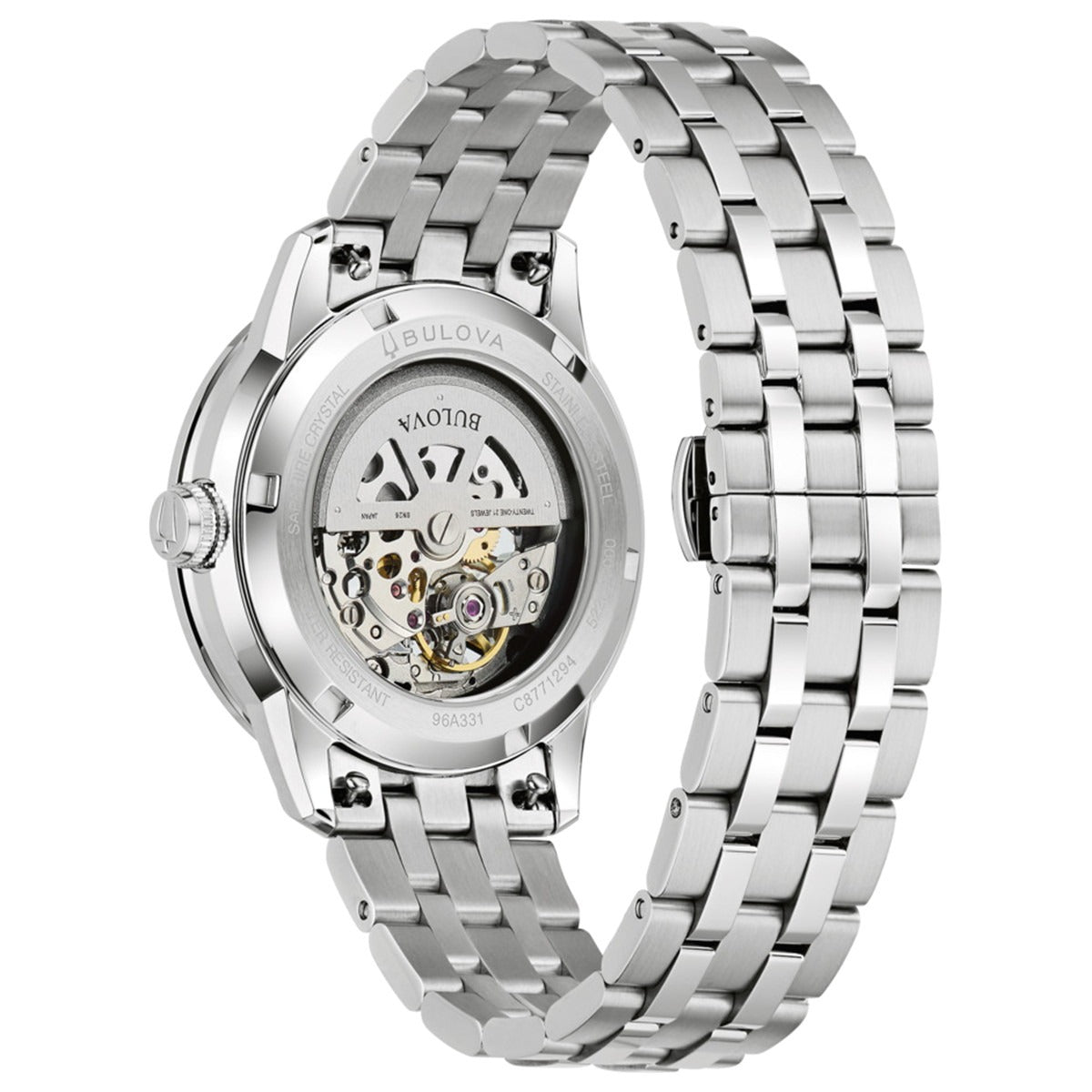 ブローバ BULOVA 腕時計 メンズ レディース 自動巻き メカニカル クラシック Classic 96A331【60回分割手数料無料！】