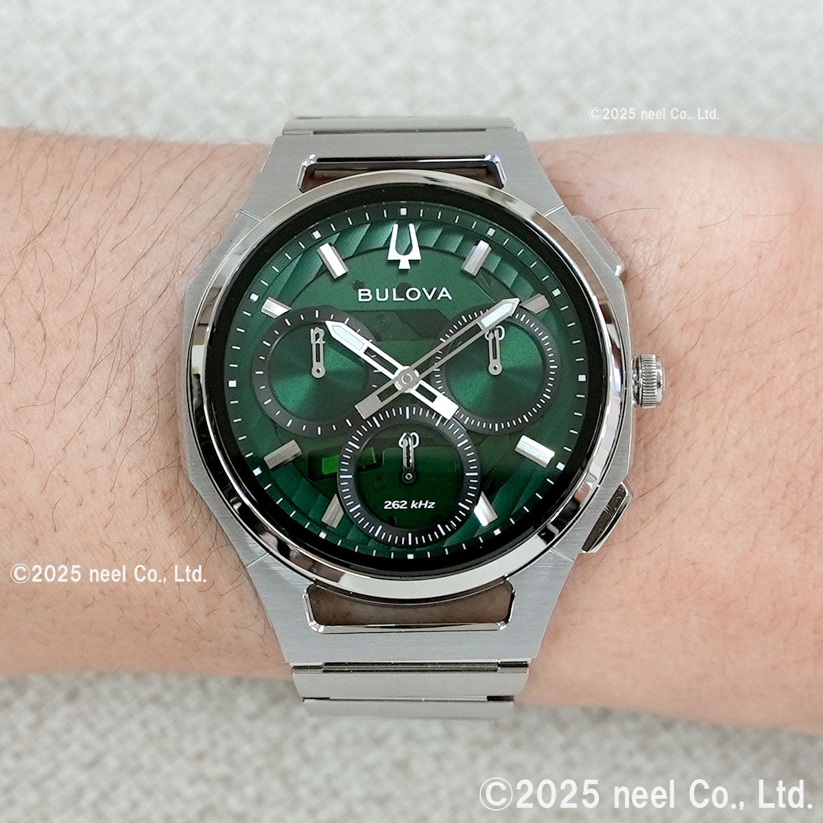 ブローバ BULOVA ハイプレシジョンクォーツ エリア限定モデル 腕時計 メンズ レディース カーブ CURV クロノグラフ 96A338【2026 新作】【60回分割手数料無料！】