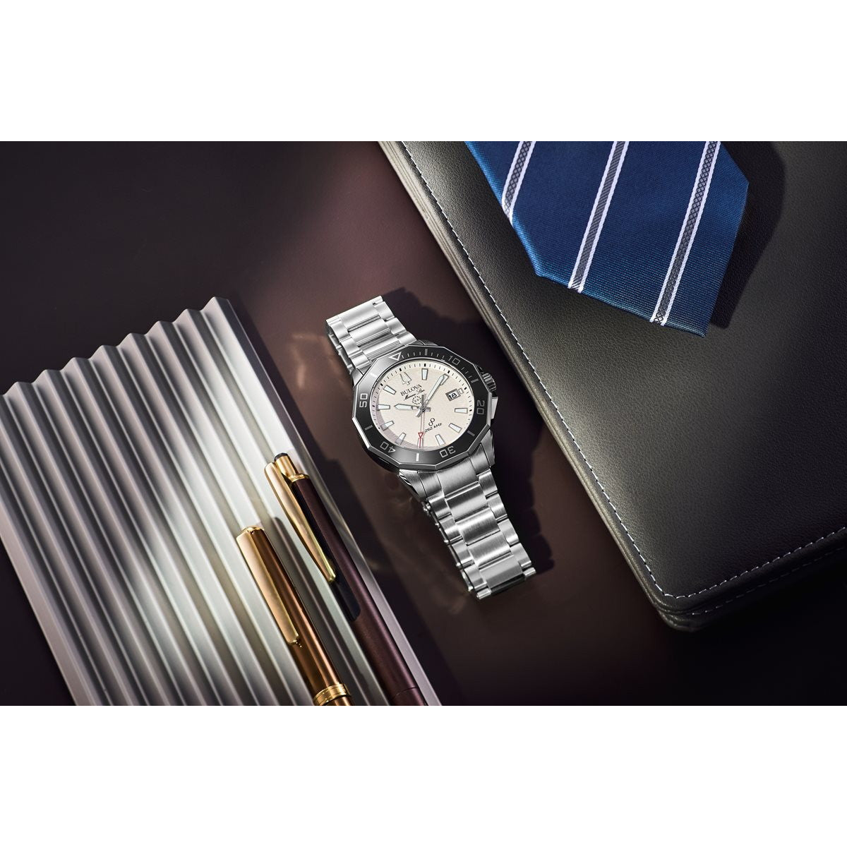 ブローバ BULOVA 腕時計 メンズ マリンスター Marine Star 96B426 プレシジョニストクオーツ【2024 新作】