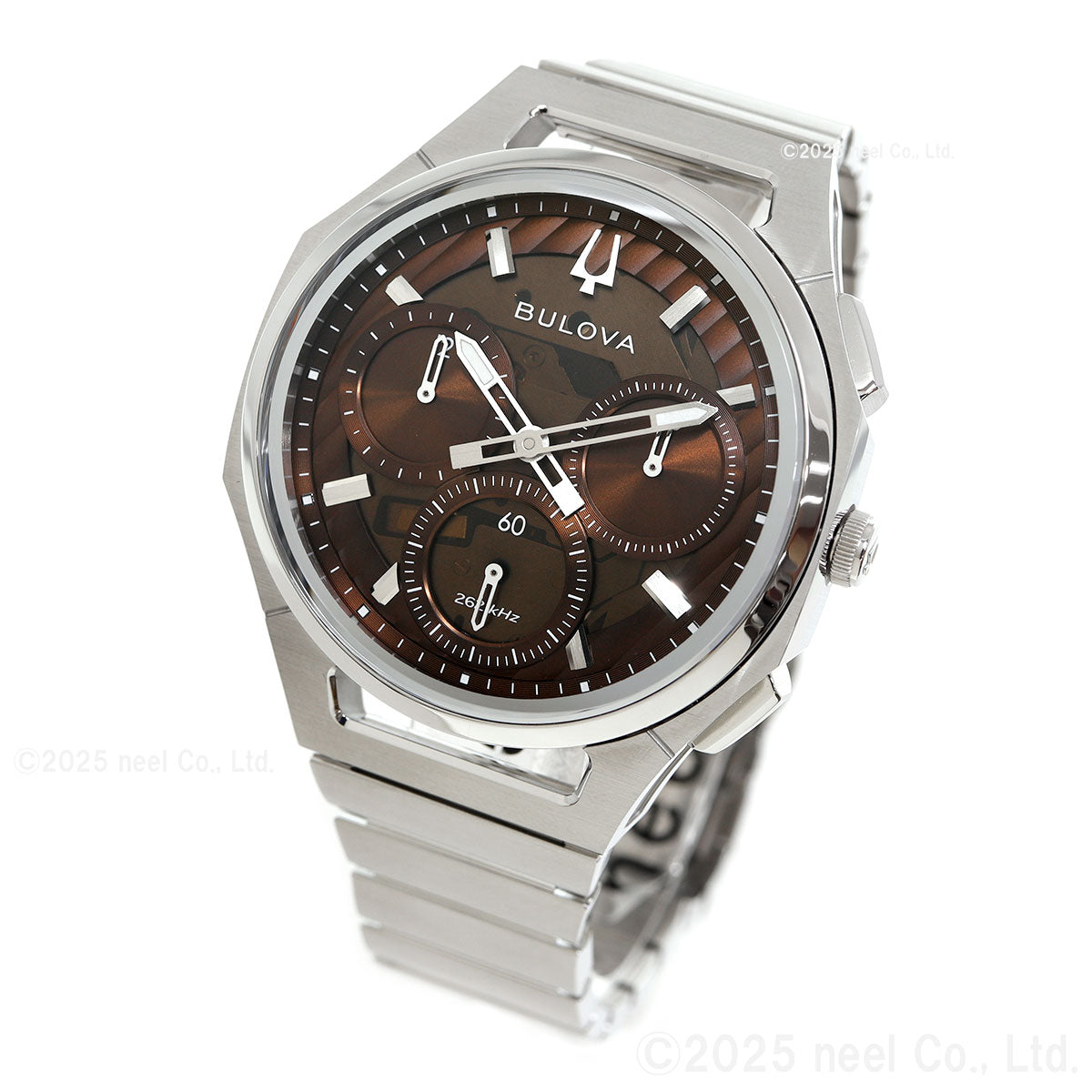 ブローバ BULOVA ハイプレシジョンクォーツ 腕時計 メンズ レディース カーブ CURV クロノグラフ 96K117 替えバンド付属【2026 新作】【60回分割手数料無料！】