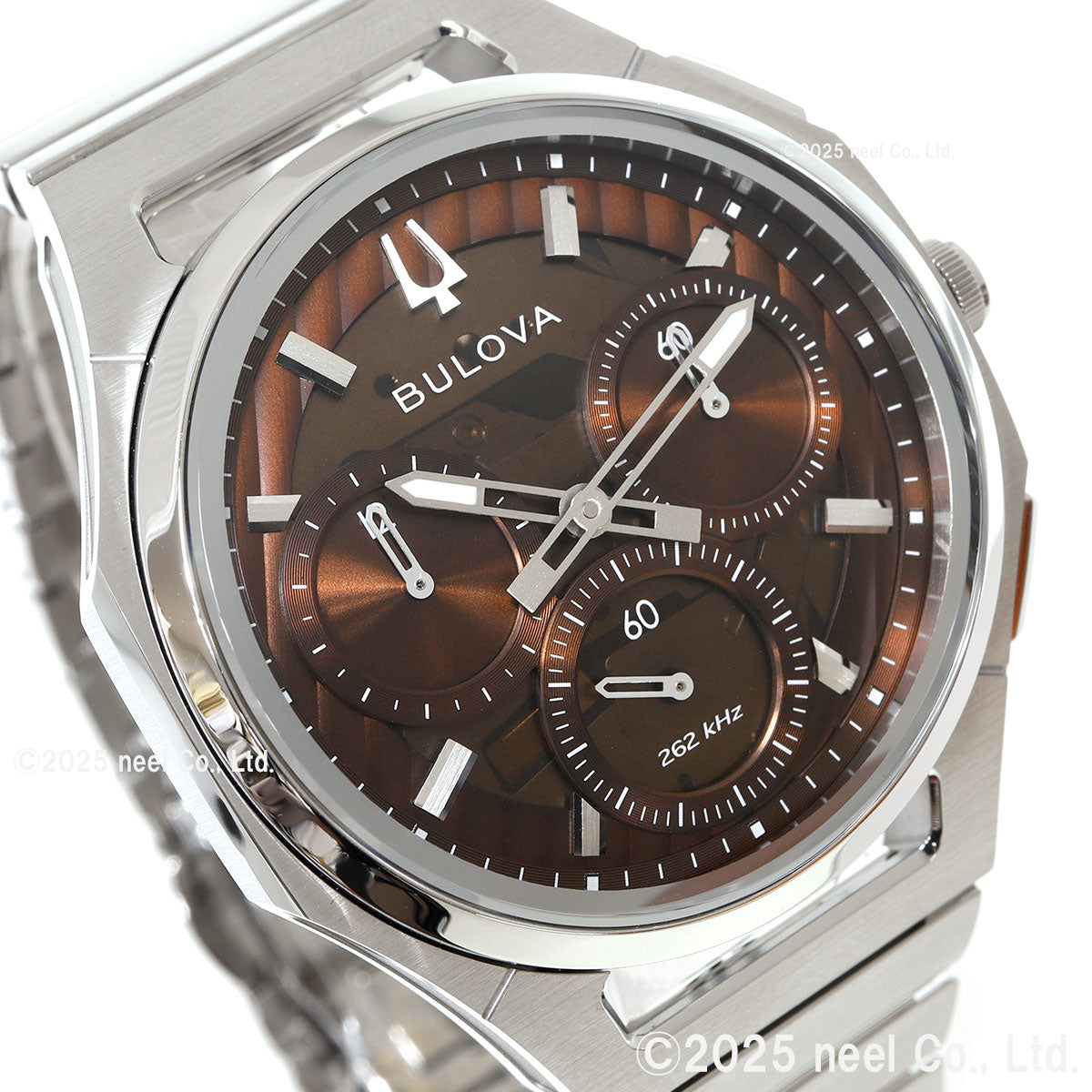 ブローバ BULOVA ハイプレシジョンクォーツ 腕時計 メンズ レディース カーブ CURV クロノグラフ 96K117 替えバンド付属【2026 新作】【60回分割手数料無料！】