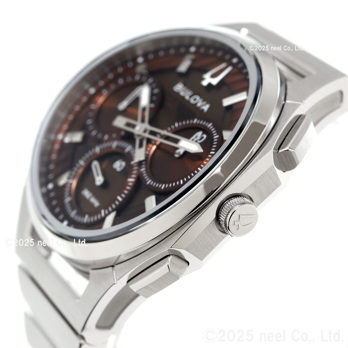 ブローバ BULOVA ハイプレシジョンクォーツ 腕時計 メンズ レディース カーブ CURV クロノグラフ 96K117 替えバンド付属【2026 新作】【60回分割手数料無料！】