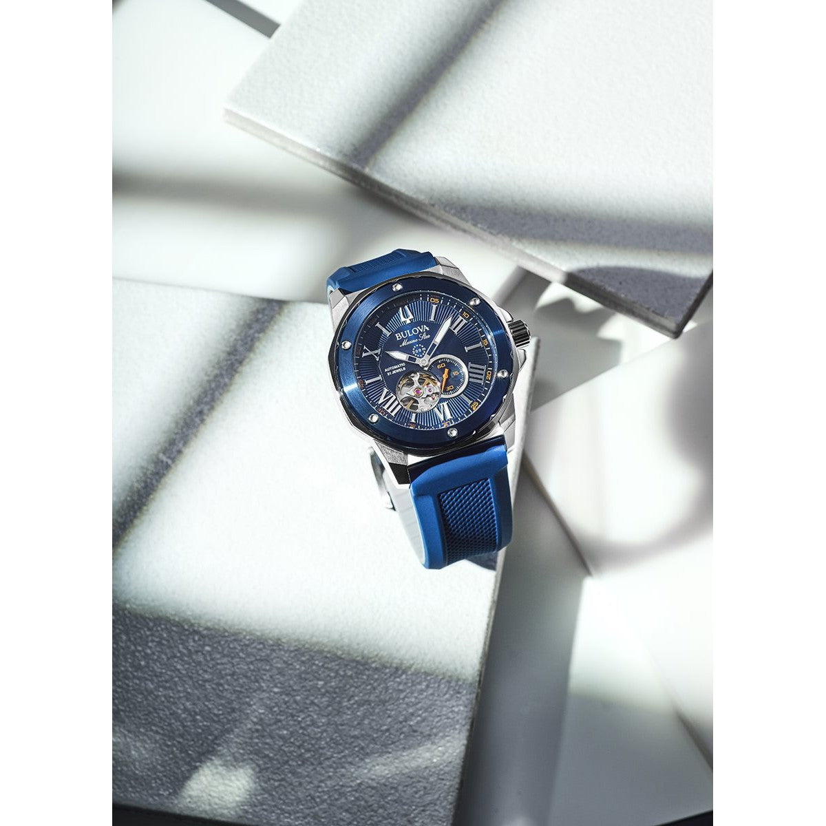 ブローバ BULOVA 腕時計 メンズ 自動巻き メカニカル マリンスター Marine Star 98A303【60回分割手数料無料！】