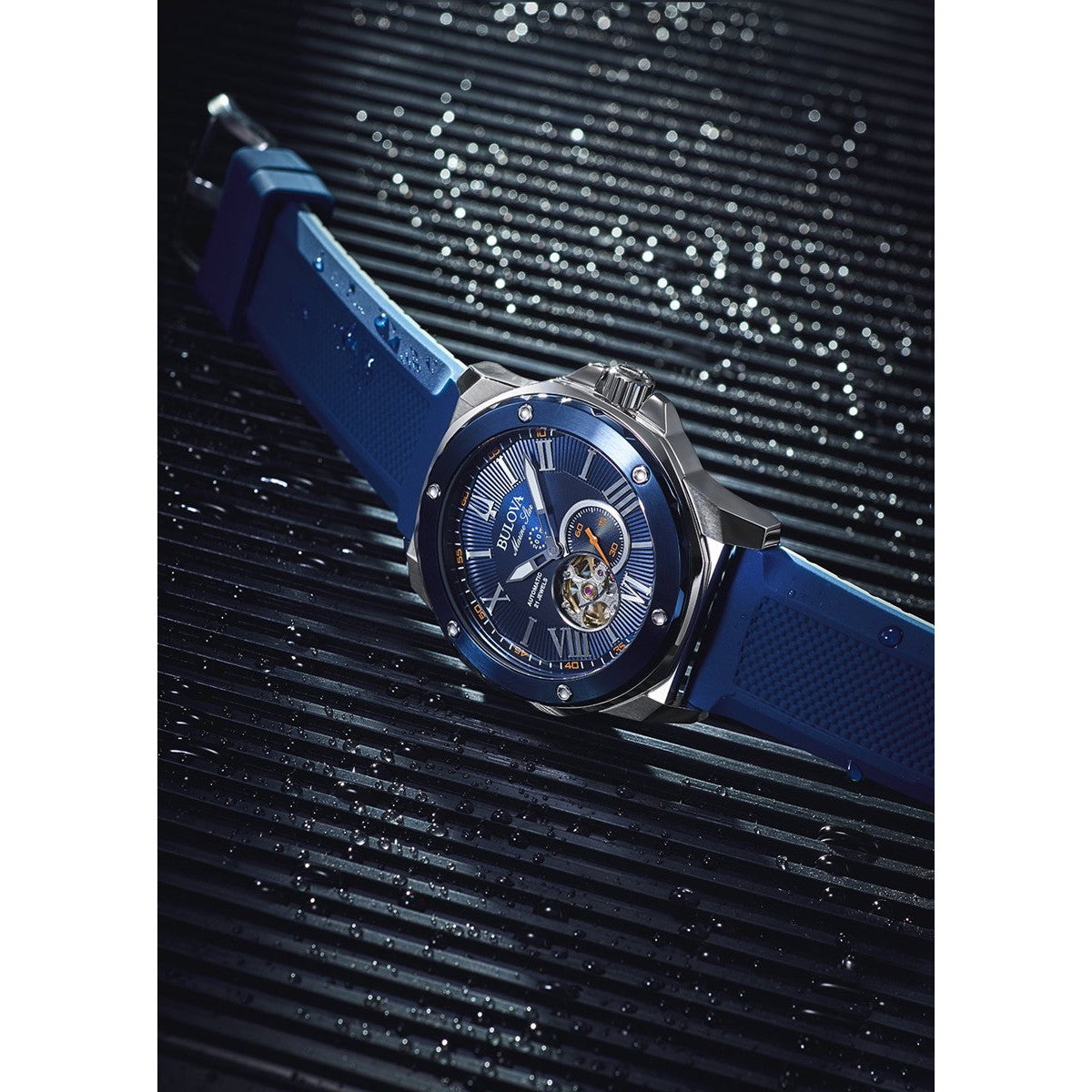 ブローバ BULOVA 腕時計 メンズ 自動巻き メカニカル マリンスター Marine Star 98A303【60回分割手数料無料！】