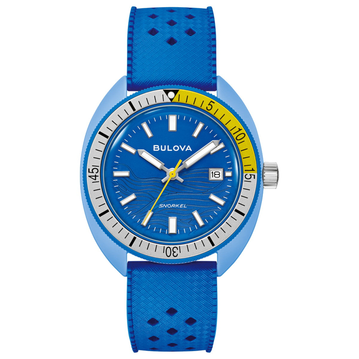 ブローバ BULOVA 腕時計 メンズ アーカイブスシリーズ スノーケル Archives Series Snorkel 98B445 デビルダイバー ブルー ナンヨウハギ【2026 新作】