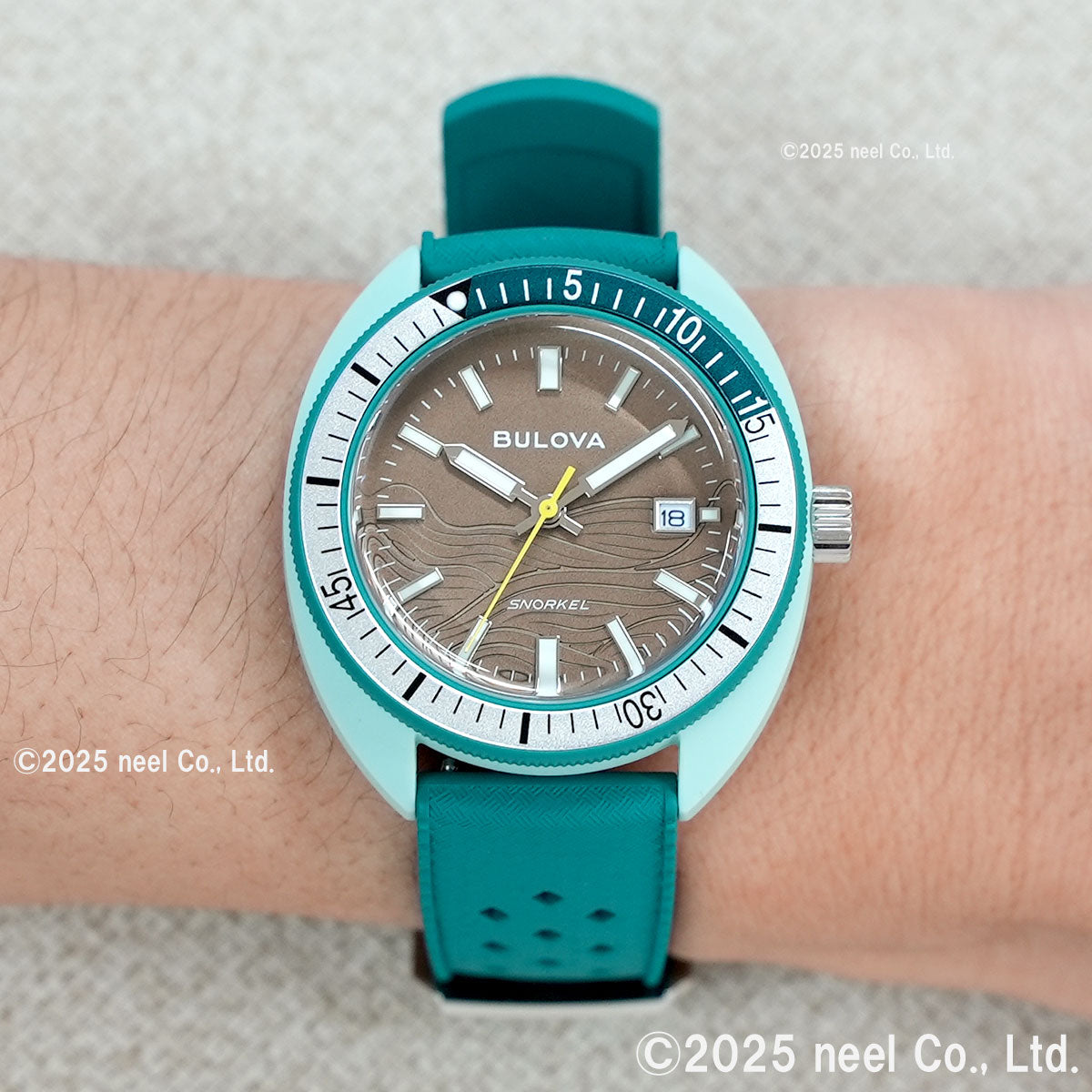 ブローバ BULOVA 腕時計 メンズ アーカイブスシリーズ スノーケル Archives Series Snorkel 98B446 デビルダイバー グリーン ウミガメ【2026 新作】