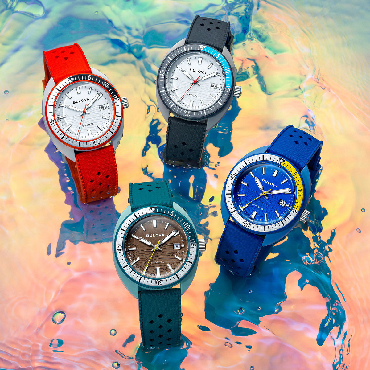 ブローバ BULOVA 腕時計 メンズ アーカイブスシリーズ スノーケル Archives Series Snorkel 98B448 デビルダイバー オレンジ カクレクマノミ【2026 新作】