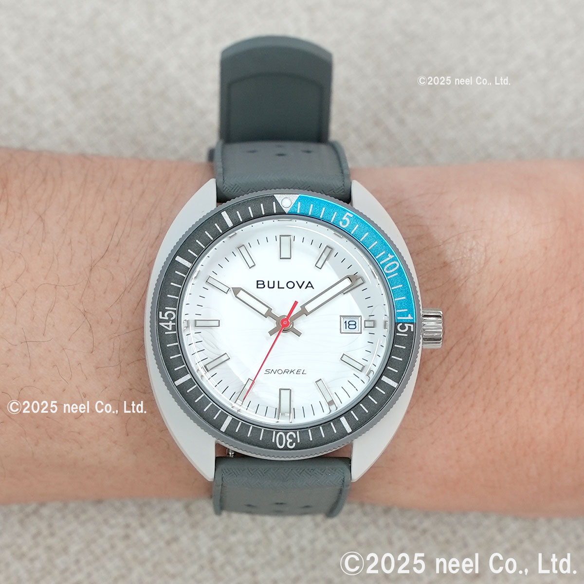 ブローバ BULOVA 腕時計 メンズ アーカイブスシリーズ スノーケル Archives Series Snorkel 98B449 デビルダイバー グレー ホワイトシャーク【2026 新作】