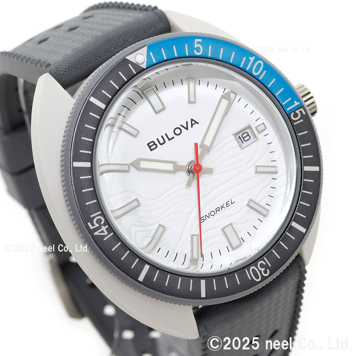 ブローバ BULOVA 腕時計 メンズ アーカイブスシリーズ スノーケル Archives Series Snorkel 98B449 デビルダイバー グレー ホワイトシャーク【2026 新作】