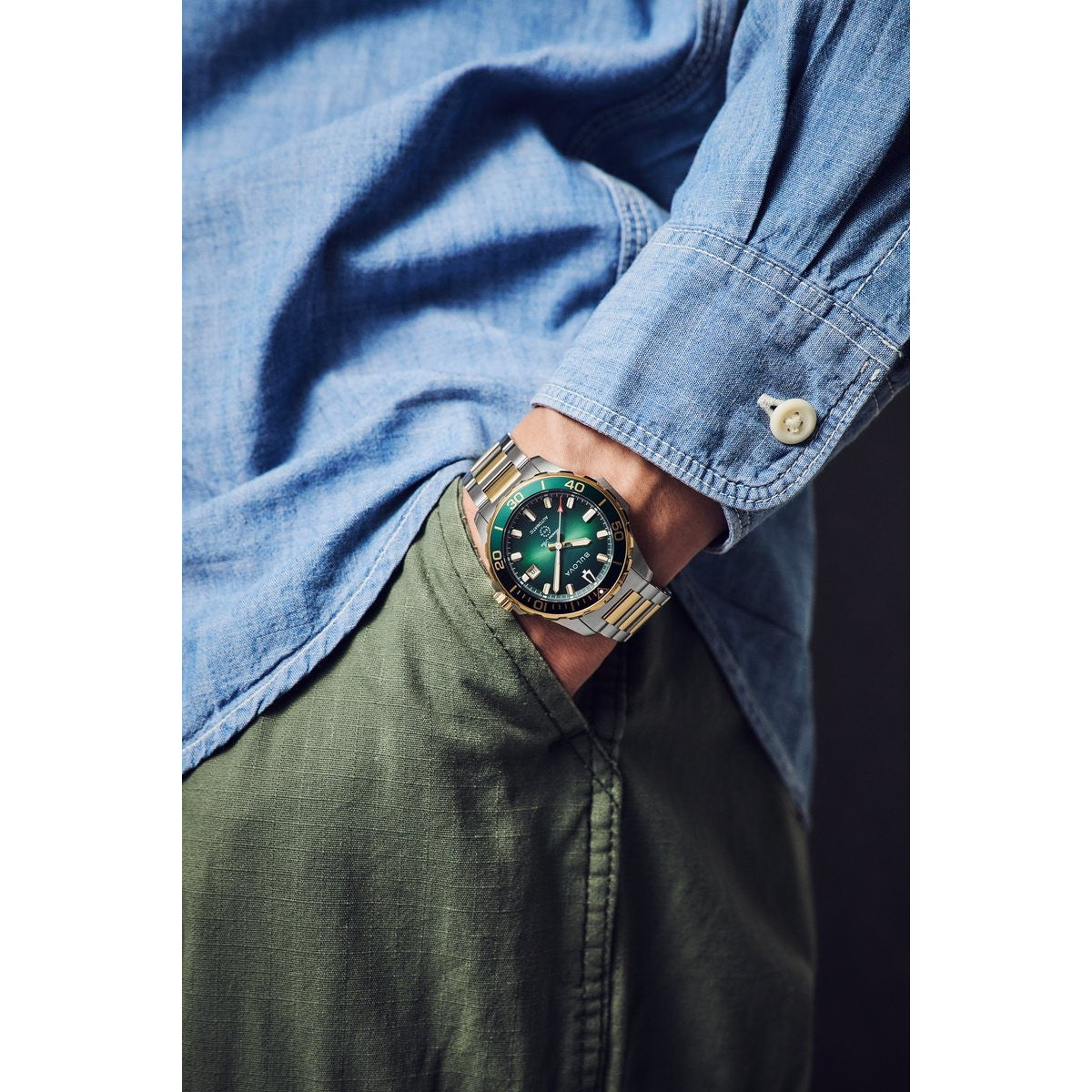ブローバ BULOVA 腕時計 メンズ 自動巻き メカニカル マリンスター Marine Star 98B467【2026 新作】