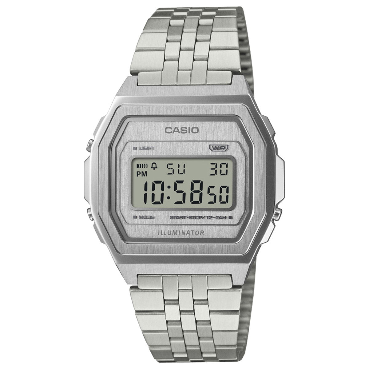 カシオ クラシック CASIO CLASSIC デジタル 限定モデル 腕時計 A1000A-7JF PREMIUMシリーズ フルメタル シルバー【2025 新作】