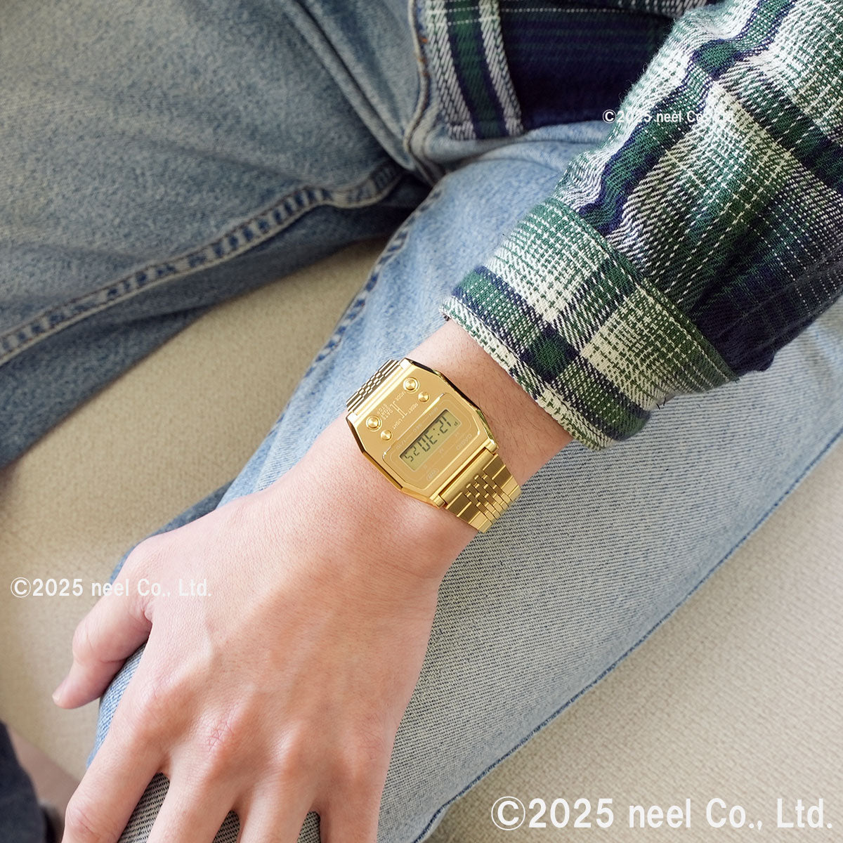 カシオ クラシック CASIO CLASSIC 52QS-14B 復刻 限定モデル デジタル 腕時計 A1100GV-9JF PREMIUMシリーズ フルメタル イエローゴールド【2025 新作】