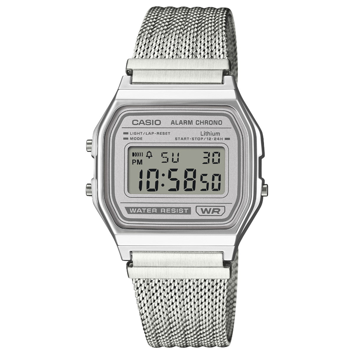 カシオ クラシック CASIO CLASSIC デジタル 限定モデル 腕時計 A158WEM-7JF ライトグレー【2025 新作】