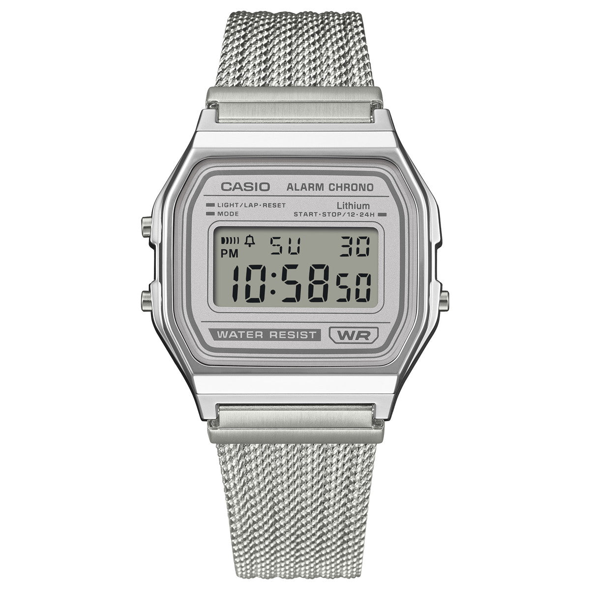 カシオ クラシック CASIO CLASSIC デジタル 限定モデル 腕時計 A158WEM-7JF ライトグレー【2025 新作】