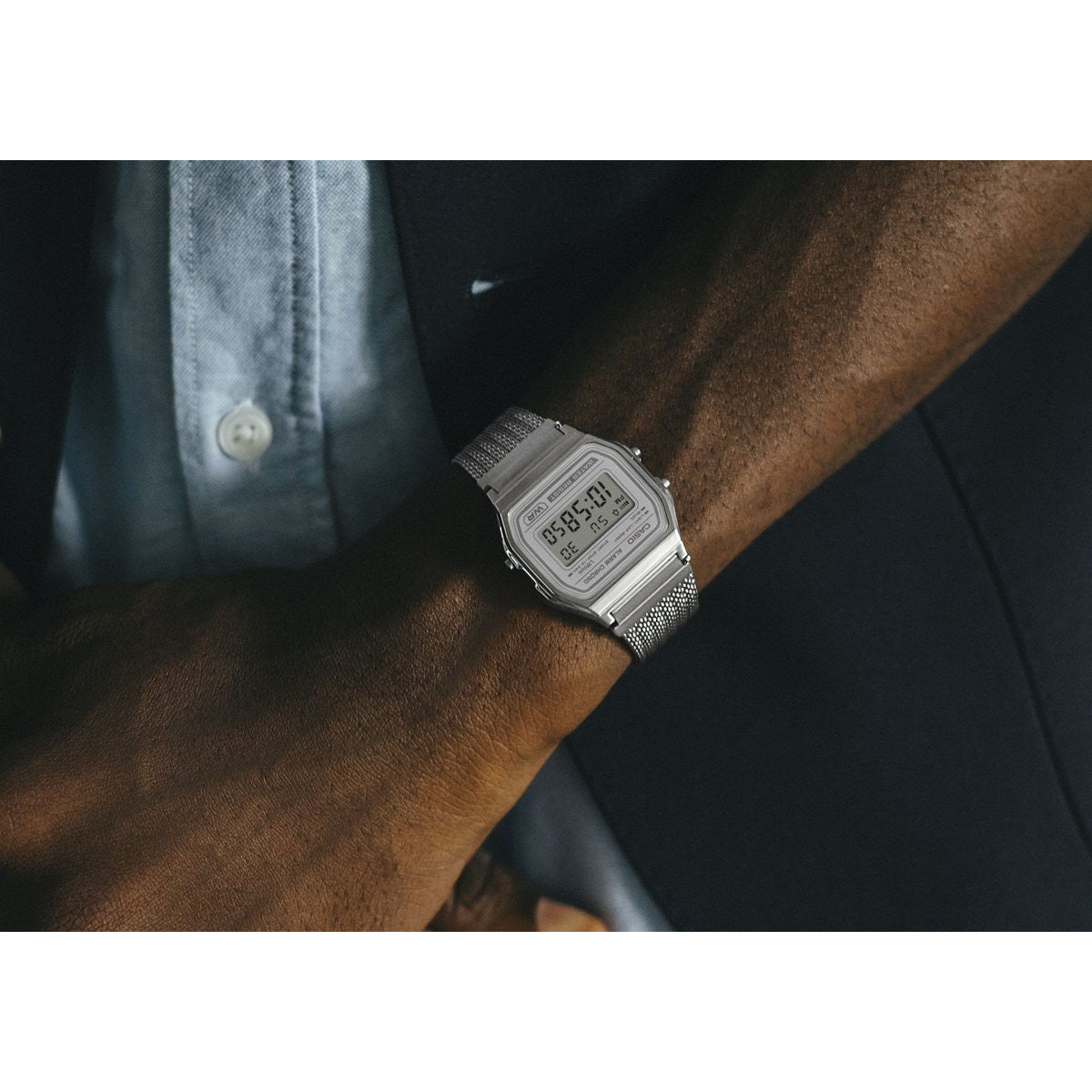 カシオ クラシック CASIO CLASSIC デジタル 限定モデル 腕時計 A158WEM-7JF ライトグレー【2025 新作】