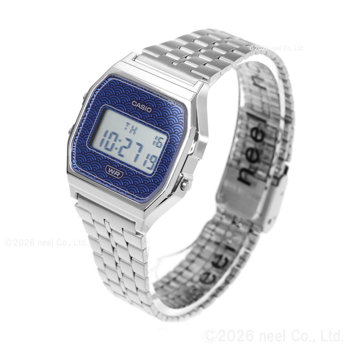 カシオ クラシック CASIO CLASSIC デジタル 限定モデル 腕時計 A159WEVJ-2JR 青海波 ブルー【2026 新作】