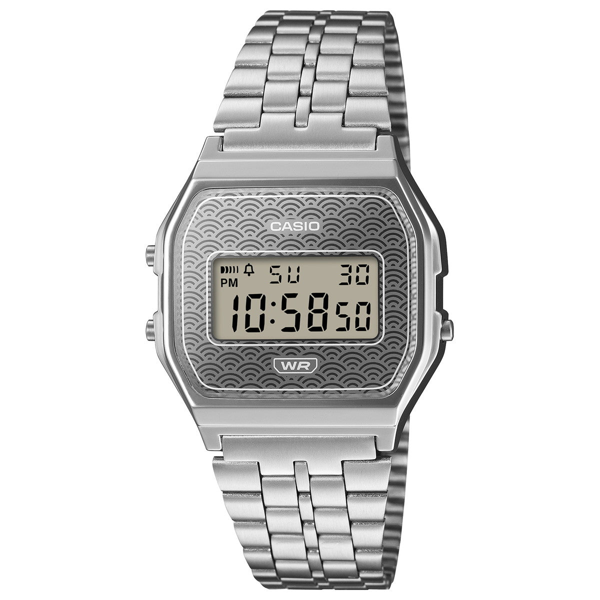 カシオ クラシック CASIO CLASSIC デジタル 限定モデル 腕時計 A159WEVJ-7JR 青海波 シルバー【2026 新作】
