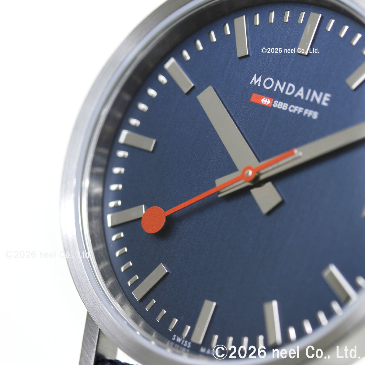 モンディーン MONDAINE 腕時計 メンズ レディース クラシック 36mm ブルー Classic サステナブル・ウォッチ A660.30314.40SBD